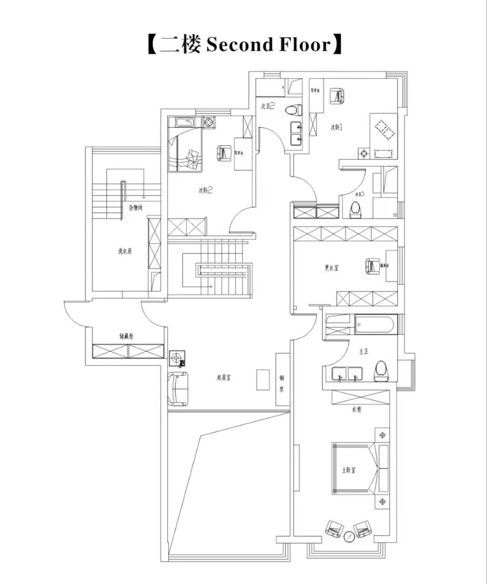 Penthouse in Jingan with unique roof terrace next to Nanjing West Road and Jing'an Temple