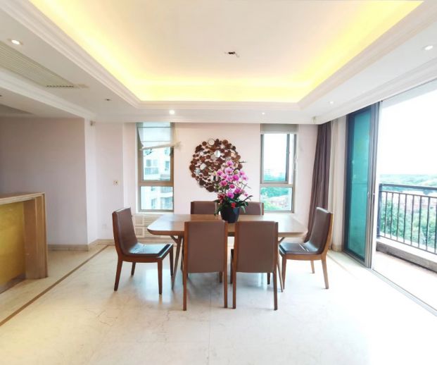 Duplex apartment next to Jet Li's houses in Shanghai with open view to century park